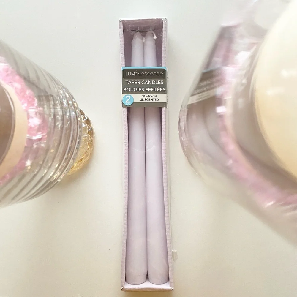 Candle Set- New Handmade Home Decor comes with New Candles + Holders - Picture 7 of 9